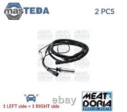 901285 Abs Wheel Speed Sensor Pair 1st Rear Meat & Doria 2pcs New Oe Replacement