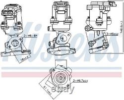 98240 Egr Valve Exhaust Gas Recirculation Valve Nissens For Land Rover Discovery III
