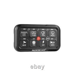 AUXBEAM 8 Gang RGB On/Off Switch Panel Toggle LED Light Circuit Relay System Kit
