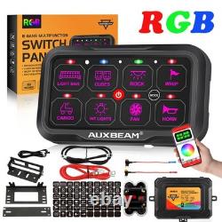 AUXBEAM AR-800 RGB 8 Gang Switch Panel LED Light Electronic Relay System ON/OFF