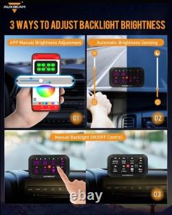AUXBEAM AR-800 RGB 8 Gang Switch Panel LED Light Electronic Relay System ON/OFF