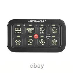 AUXBEAM RGB 8 Gang Switch Panel LED On-Off Auxiliary Circuit System Switch Pod
