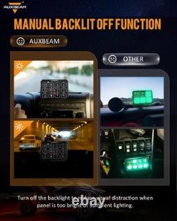 AUXBEAM Wireless 12 Gang Switch Panel RGB Relay System Box for Off Road Truck