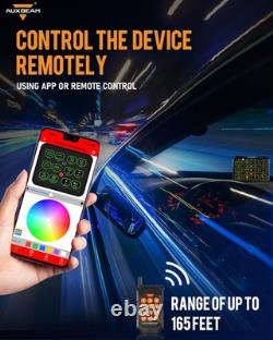 AUXBEAM Wireless 12 Gang Switch Panel RGB Relay System Box for Off Road Truck