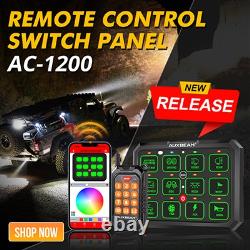 AUXBEAM Wireless 12 Gang Switch Panel RGB Relay System Box for Off Road Truck AUXBEAM Wireless 12 Gang Switch Panel RGB Relay System Box for Off Road Truck