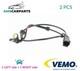 Abs Wheel Speed Sensor Pair Rear V48-72-0070 Vemo 2pcs New Oe Replacement