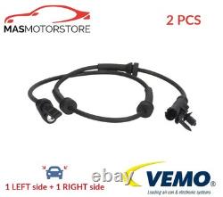 Abs Wheel Speed Sensor Pair Rear Vemo V48-72-0081 2pcs I New Oe Replacement
