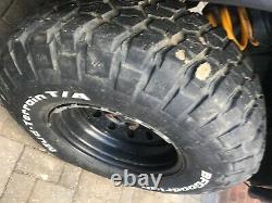 Bf goodrich mud terrain tyres 255/85/16 Land Rover modular wheels 4x4 off-road