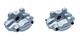 Brake Caliper Set For Land Rover Defender 90-16 Lr005950 Smc000180