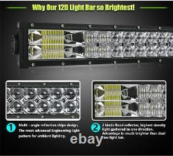 Curved 52 32 22inch LED Light Bar Combo SUV 4X4 Boat for Land Rover Offroad Ford