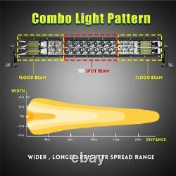 Curved 52 32 22inch LED Light Bar Combo SUV 4X4 Boat for Land Rover Offroad Ford