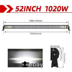 Dual Row 22/32/42/52inch Combo Led Driving Work Light Bar for Offroad Car 4×4WD