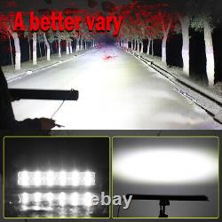 Dual Row 52INCH LED Light Bar 1200W Driving Offroad Flood Spot Combo Beam 5450