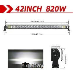 Dual Row Led Light Bar Offroad 22324252 Spot Flood Combo 4WD Driving 12V 24V