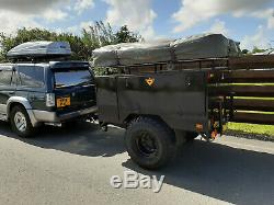 Expedition Sankey Land Rover Trailer Overland Off Road Camping + Roof Top Tent