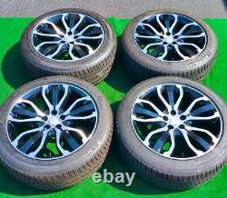 Factory Range Rover Wheels New Tires Genuine OEM Black Diamond Turned 5007 Set 4