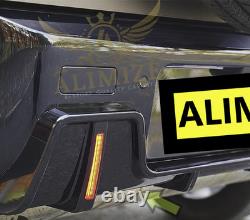 For LAND ROVER DEFENDER L663 110 90 REAR LIP LED DIFFUSER OFF ROAD GLOSS BLACK