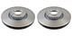Front Brake Disc X2 Pcs Swag Fits Land Rover Range Rover Iv Sport Lr016176