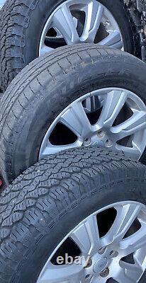 GENUINE x4 LAND ROVER DISCOVERY 3/4 ALLOY WHEELS WITH OFF ROAD TYRES 5mm+