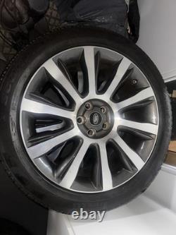 Genuine Land Rover Vogue Autobiography Wheels And Tyres 21 Diamond Turned X4