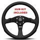 Genuine Momo Competition 350mm Steering Wheel With Hub Kit For Bmw E21, E24, E28