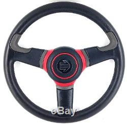 Genuine Momo Off Road 370mm leather steering wheel. New Old Stock. Rare! 18A