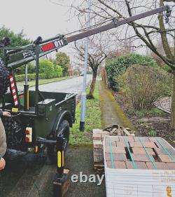 Hiab trailer, 7 ton winch, landrover, defender, off road 4x4, fantastic trailer