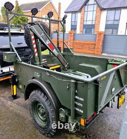 Hiab trailer, 7 ton winch, landrover, defender, off road 4x4, fantastic trailer