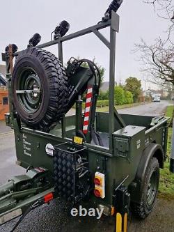 Hiab trailer, 7 ton winch, landrover, defender, off road 4x4, fantastic trailer