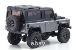 KYOSHO MINI-Z Ready Set 1/24 4x4 Land Rover Defender 90 Gray/Black 32526GM