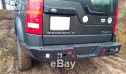 LAND ROVER DISCOVERY III 3 and IV 4 04-15 REAR STEEL BUMPER OFF -ROAD