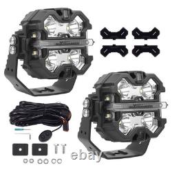 LED Driving Light 160W 19200LM Spot Flood Combo For 4x4 Off Road ATV Truck White