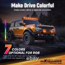 LED Pod Light Bar 270° Coverage RGB DRL For Off Road SUV 4X4 Marine White IP68