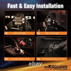 LED Pod Light Bar 270° Coverage RGB DRL For Off Road SUV 4X4 Marine White IP68