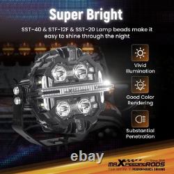 LED Pod Light Bar 270° Coverage RGB DRL For Off Road SUV 4X4 Marine White IP68