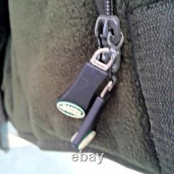 Land Rover 2000 Heavy Duty Quilted Green Fleece Coat Zip-off Hood Bag Size S