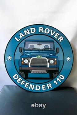 Land Rover Defender 110 Retro Off-Road Metal Sign 50 cm (19.7)