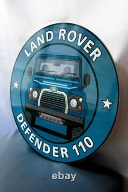 Land Rover Defender 110 Retro Off-Road Metal Sign 50 cm (19.7)