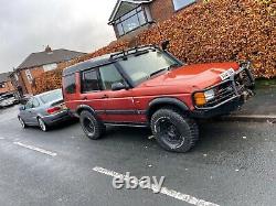 Land Rover Discovery TD5 off road mods with winch, snorkel, steel bumpers guards