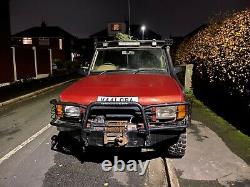 Land Rover Discovery TD5 off road mods with winch, snorkel, steel bumpers guards