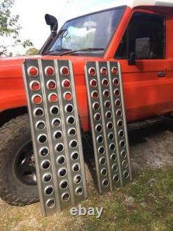 Land Rover Off Road 4mm Aluminium Sand Ladders Silver 1.25m Long Sold As Pairs