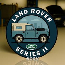 Land Rover SeriesII Off-Road Heritage Classic 4x4 Heavy Metal Sign- 19.7 (50cm)