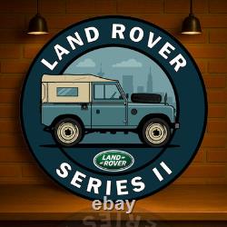 Land Rover SeriesII Off-Road Heritage Classic 4x4 Heavy Metal Sign- 19.7 (50cm)