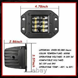 Led Work Light Bar Spot Flood Beam Fog Driving Lamp Offroad Car Truck Suv Atv