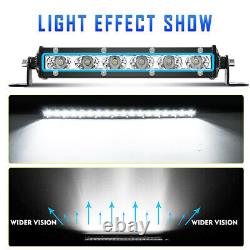 Led Work Light Bar Spot Flood Beam Fog Driving Lamp Offroad Car Truck Suv Atv