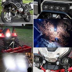 Led Work Light Bar Spot Flood Beam Fog Driving Lamp Offroad Car Truck Suv Atv