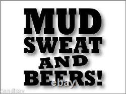 MUD SWEAT & BEERS Decal-Sticker MTB Off Road Cycling Land Rover 4x4 GAS MONKEY
