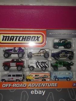 Matchbox 10 pack OFF ROAD ADVENTURE with LAND ROVER and LAND CRUISER
