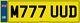 Mud Dirt Number Plate M777 Uud Jeep 4x4 Defender Landrover Trail Off Road Muck