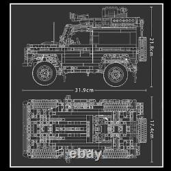 New Building Blocks Land Rover Car Off-road Vehicle Model Children Birthday Gift